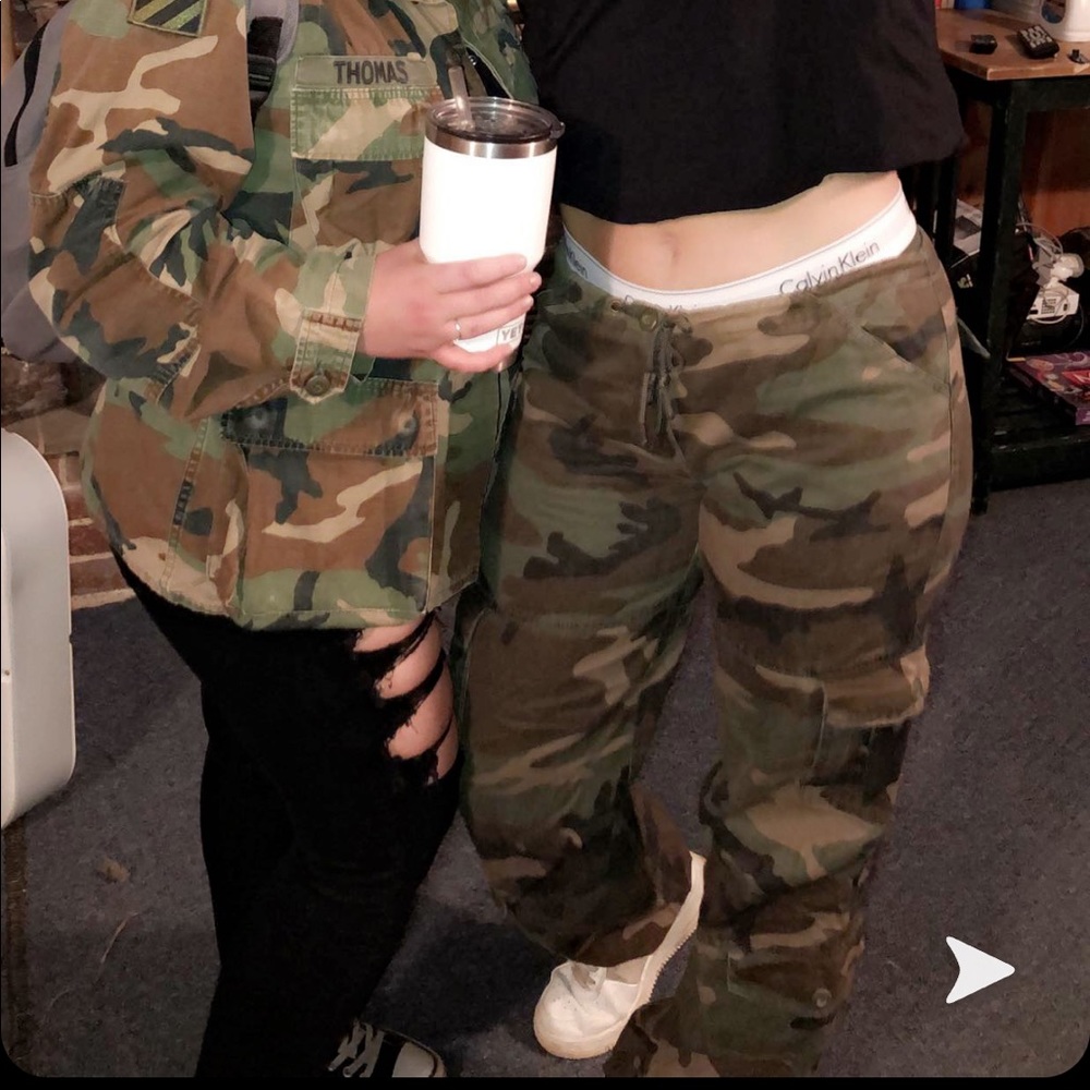 Camo cargo pants
